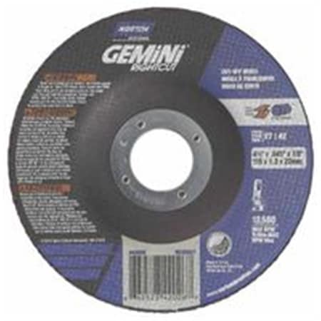 Norton Co Depressed Center Wheel- 4.5 in. Dia.- 4.5 in. Thick- 24 Grit 547-66252842026